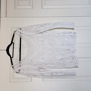 White lace top